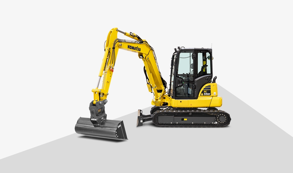 KOMATSU PC58MR-5 miniescavatore professionale engi trade rivenditore attrezzatura cantieri lecce