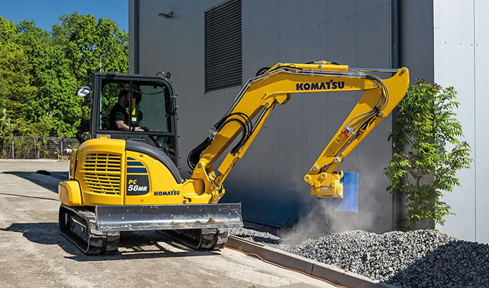 komatsu pc58mr‑5 cabina comfort clss monitor 3,5