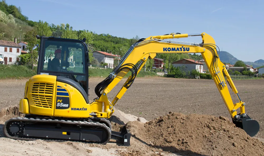 mini escavatore komatsu pc55mr-5 con cabina comfort